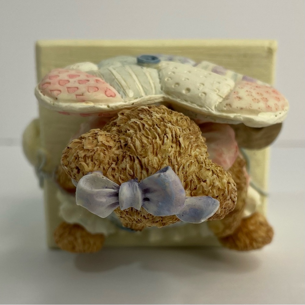 The San Francisco Music Box When You Wish Upon A Star Angel Bear Vintage 1996 - Picture 8 of 17